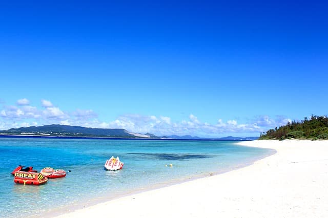 Okinawa Beach of Japan