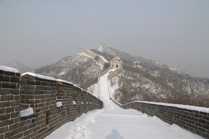 Badaling Great Wall in Snow