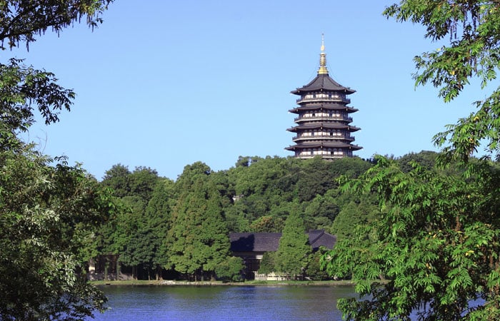 The west lake in China