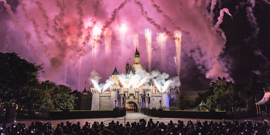 Hong Kong Disneyland at Night