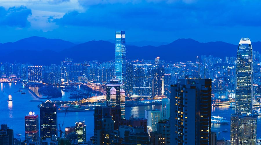 Victoria Peak View at Night