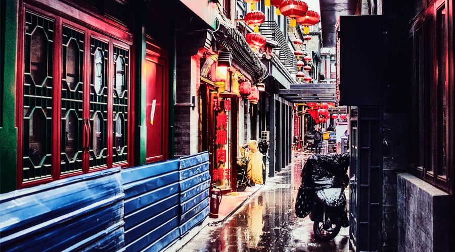 Wide and Narrow Alley in chengdu