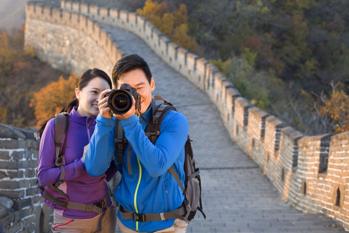 Photography on The great wall of China
