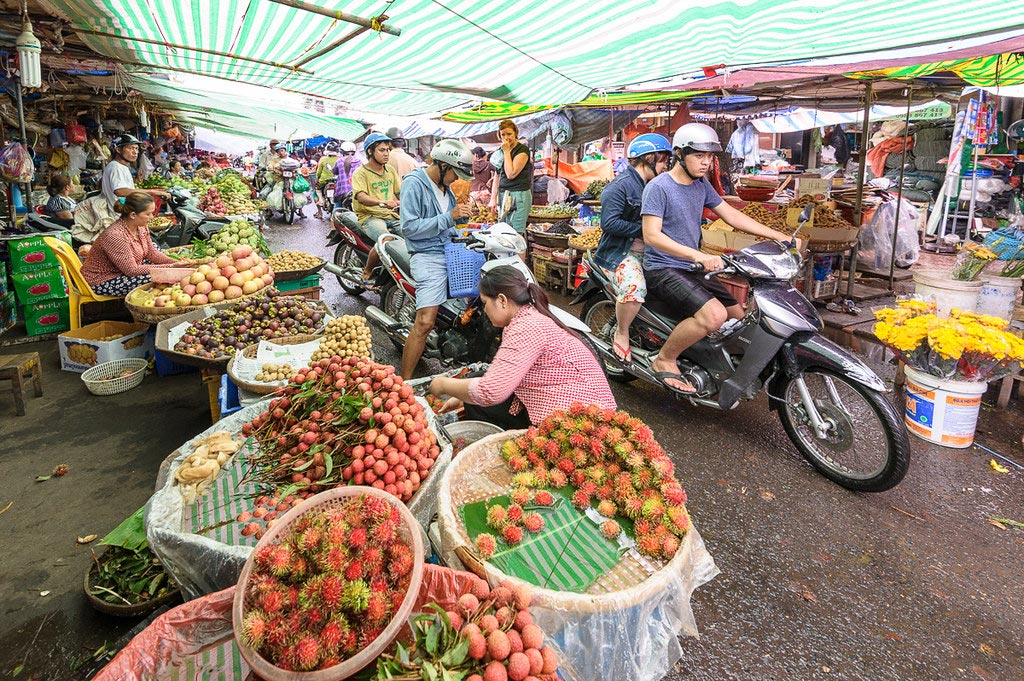 Chau Doc Market in Vietnam