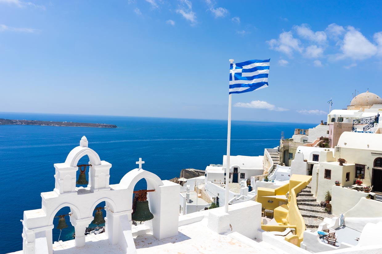 Santorini in Greece