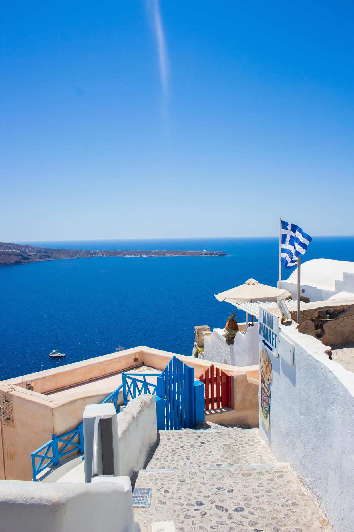 White Beach in Santorini