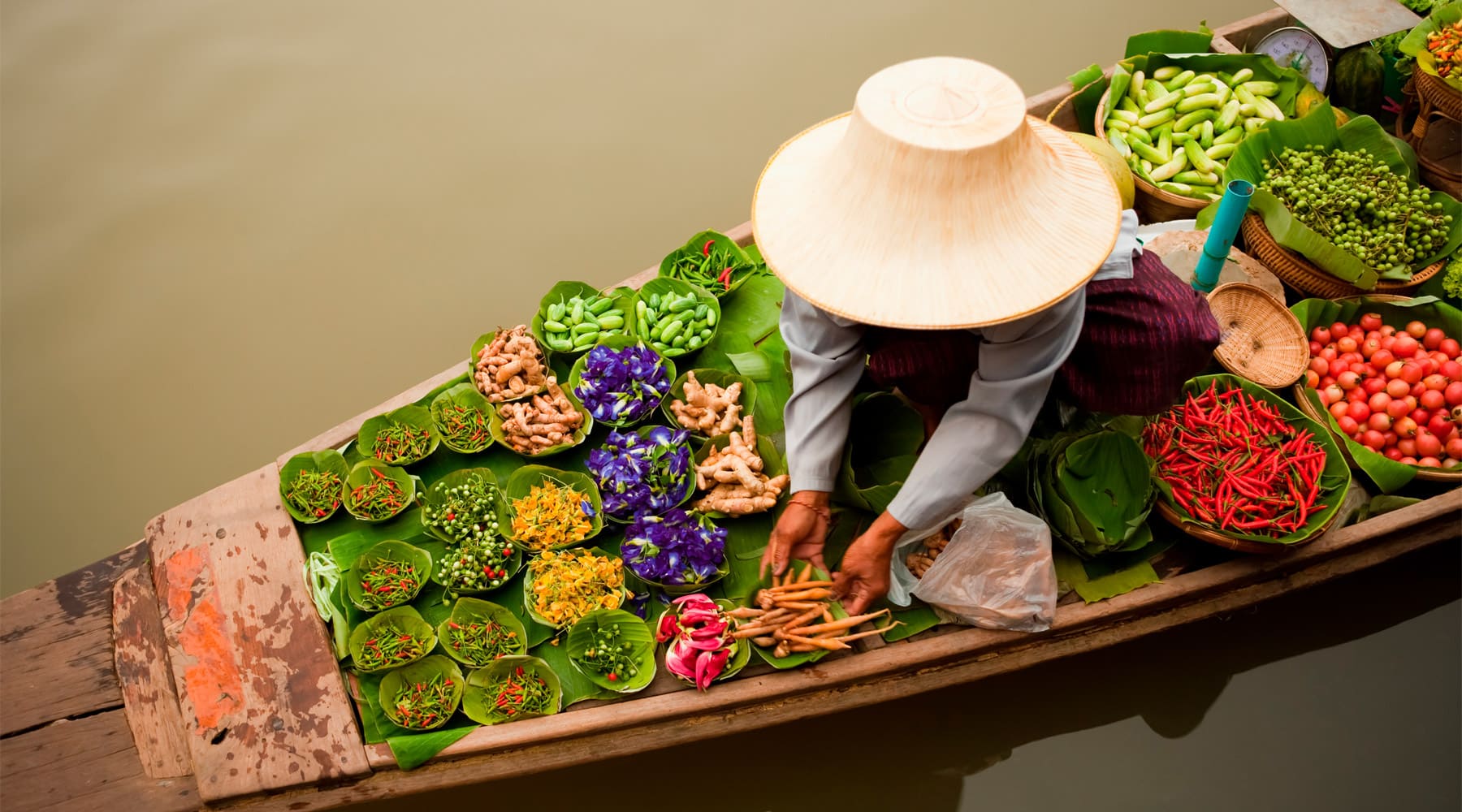 Floating Market in Thailand